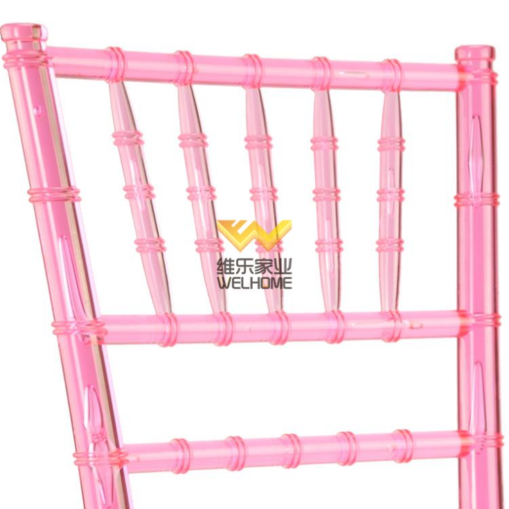 Pink arcylic Chiavari Chair for wedding/events